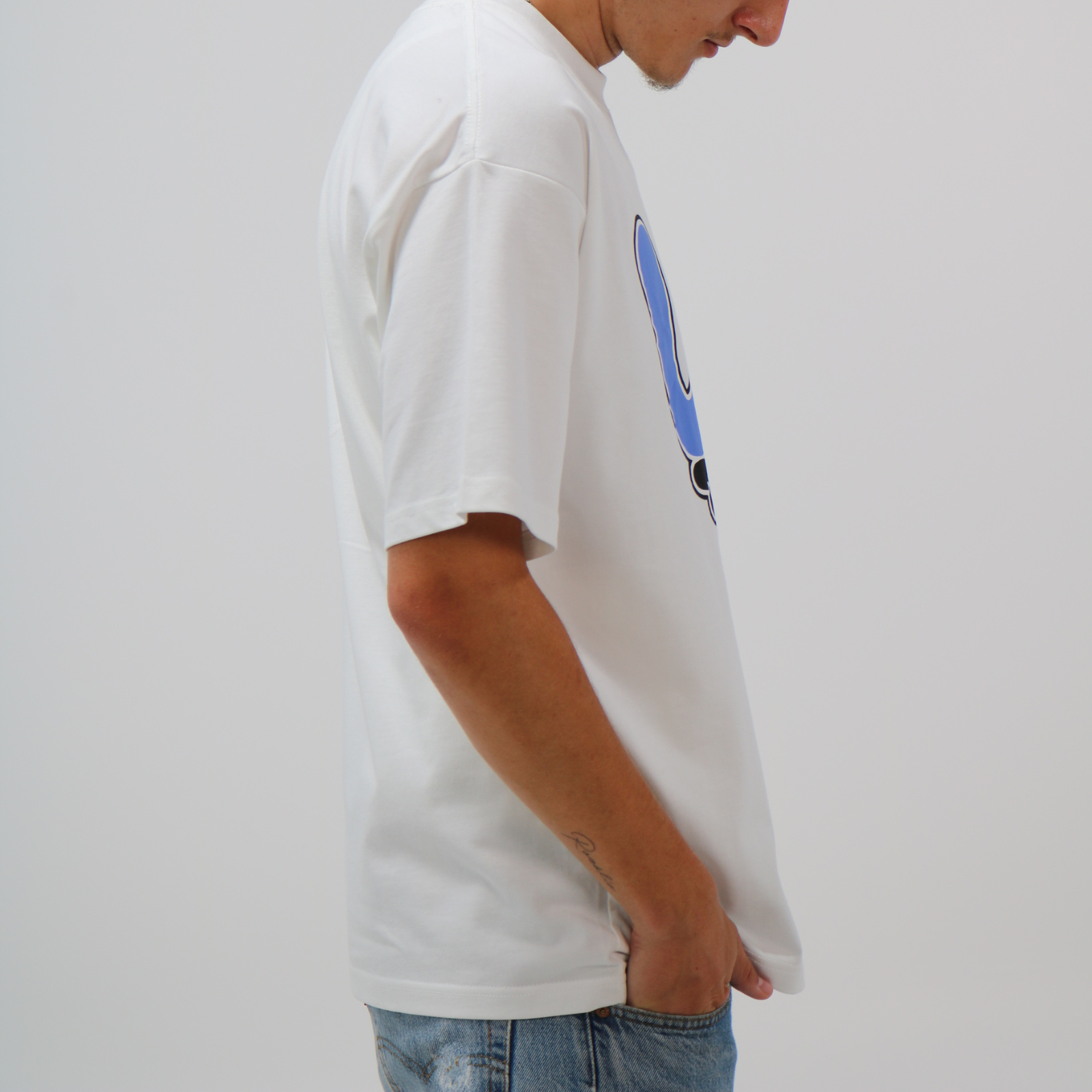 White LWM Tee