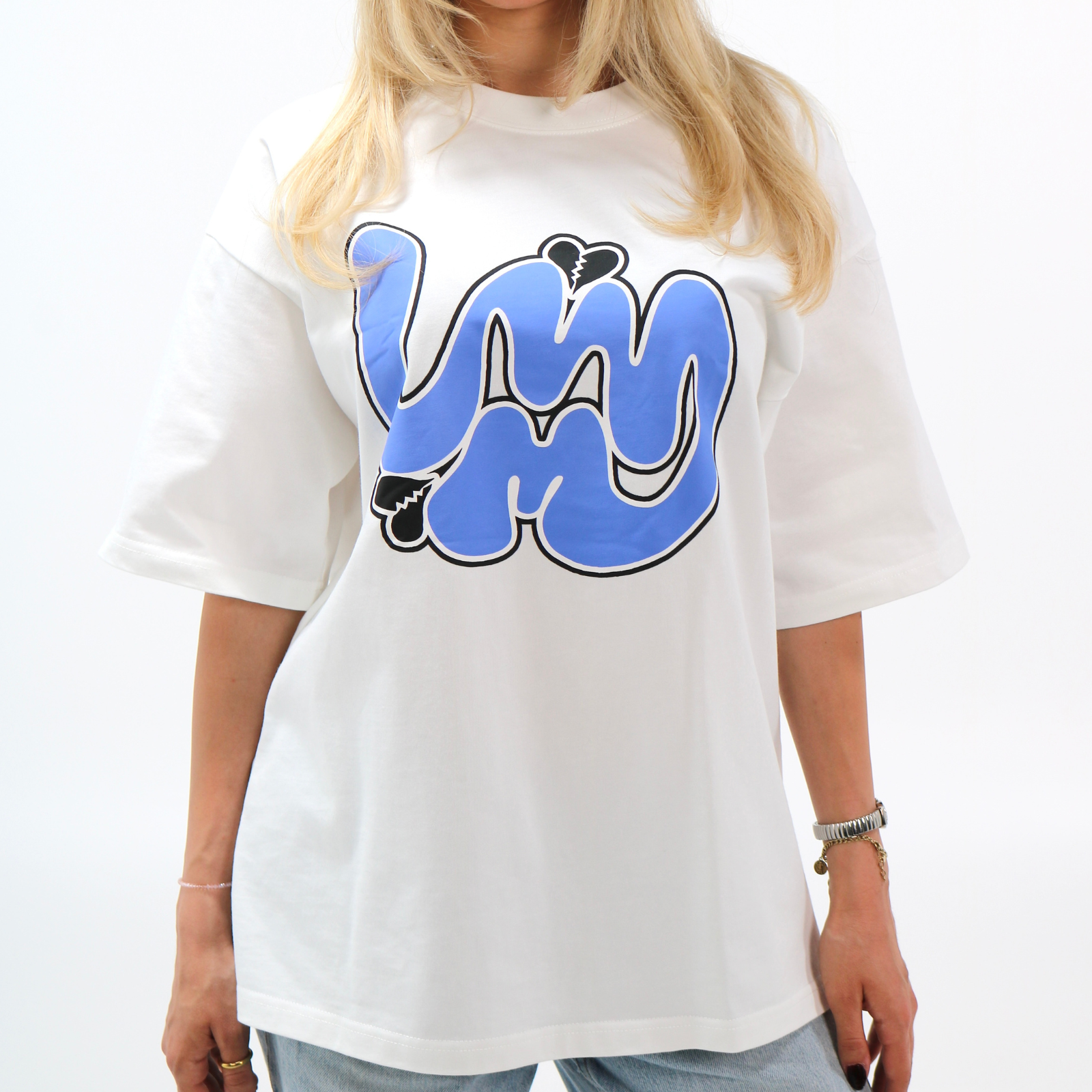 White LWM Tee